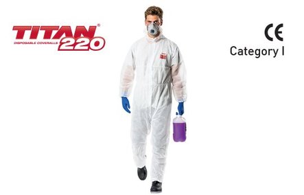 Titan 220 Polypropolene Coverall -5 pack