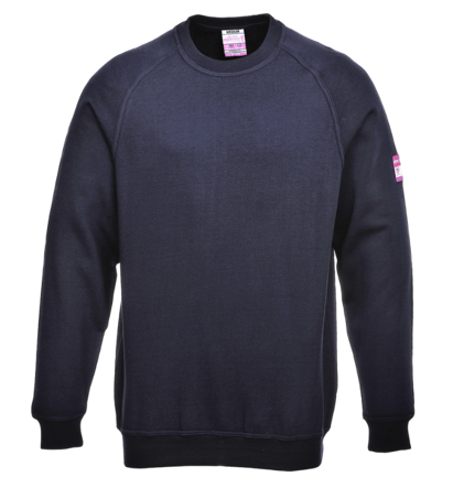 ARC Rated FR AS Long Sleeve Brushed Fleece Sweatshirt 16cal 